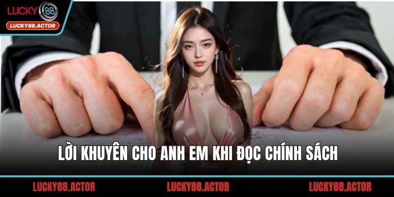Lời khuyên cho anh em khi đọc chính sách